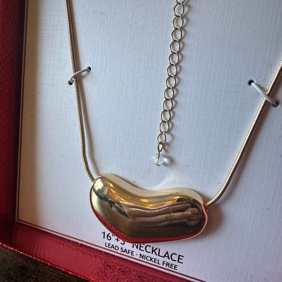 House of Harlow 1960 Gold Plated Pendant Necklace New In Box - Picture 4 of 6